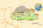 Map of Bhutan