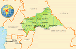 Map of Central African Republic