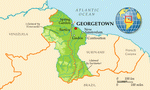 Map of Guyana