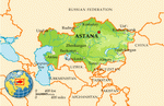 Map of Kazakhstan