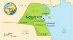 Map of Kuwait