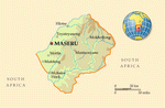 Map of Lesotho