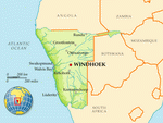 Map of Namibia