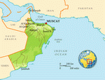 Map of Oman