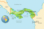 Map of Panama