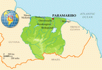 Map of Suriname