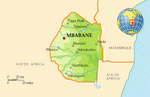 Map of Swaziland