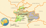 Map of Tajikistan