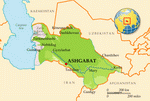 Map of Turkmenistan