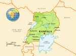 Map of Uganda