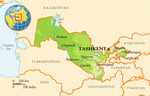 Map of Uzbekistan