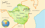 Map of Zimbabwe