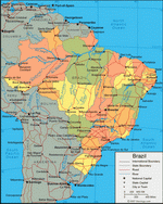 Map of Brazil