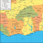 Map of Burkina Faso