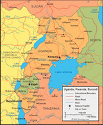 Map of Burundi