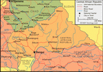 Map of Central African Republic