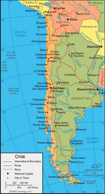 Map of Chile