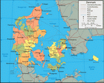 Map of Denmark