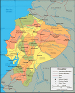 Map of Ecuador