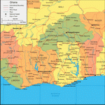 Map of Ghana