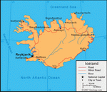 Map of Iceland