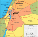 Map of Jordan