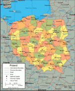 Map of Poland