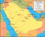 Map of Saudi Arabia