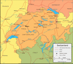 Map of Switzerland