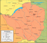 Map of Zimbabwe