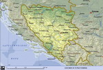 Map of Bosnia & Herzegovina