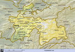 Map of Tajikistan