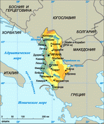 Map of Albania