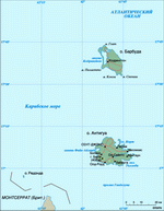 Map of Antigua & Barbuda