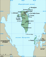 Map of Bahrain