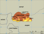 Map of Bhutan