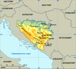 Map of Bosnia & Herzegovina