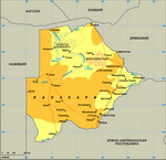 Map of Botswana