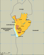 Map of Burundi