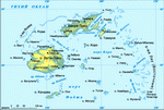 Map of Fiji