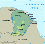 Map of French Guiana