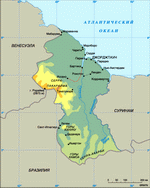 Map of Guyana