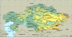 Map of Kazakhstan