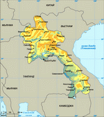 Map of Laos