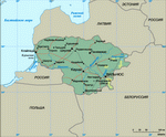 Map of Lithuania