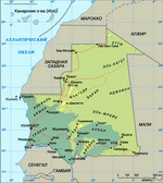 Map of Mauritania