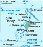 Map of Palau