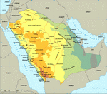 Map of Saudi Arabia