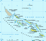 Map of Solomon Islands