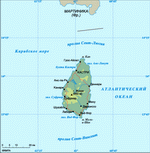 Map of Saint Lucia